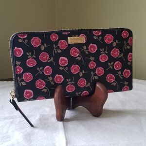 Kate Spade ♠️ "Hazy Rose," Zip-around Continental Wallet